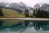 Kaltwassersee Berge Foto Seefeldbahn zur Rosshtte in Nordtirol Alpenlandschaft