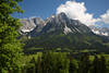 Tuxeck Fotos Wilder-Kaiser Felsspitze Bergpanorama ber Alm Wiesen Landschaft grne Wlder