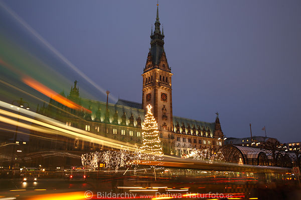 Hall town Hamburg photo Christmas tree advent market nightly lights abstract movement romantic 