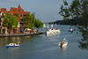 46264_Sailors, boats and ship on lake in Mazury photo tourism center Mikolajki in Poland lakes-country