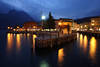 Lake Garda photos Torbole city nightly lights romantic waterscape Italy travel pictures