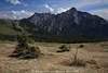 Postalm karge Landschaft Foto Hochebene unter Gipfeln der Alpen