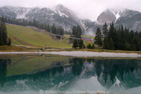Kaltwassersee Berge Seefeldbahn