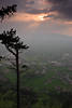 Alpenvorland Nebel bei Sonnenuntergang ber Dornbirn Stadt Foto von Bergstation Karren Berg
