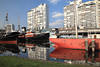 Museum harbor Bremerhaven historic ships city panorama